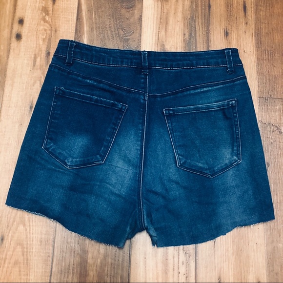Forever 21 High Rise Cut-off Denim Shorts - Picture 3 of 5